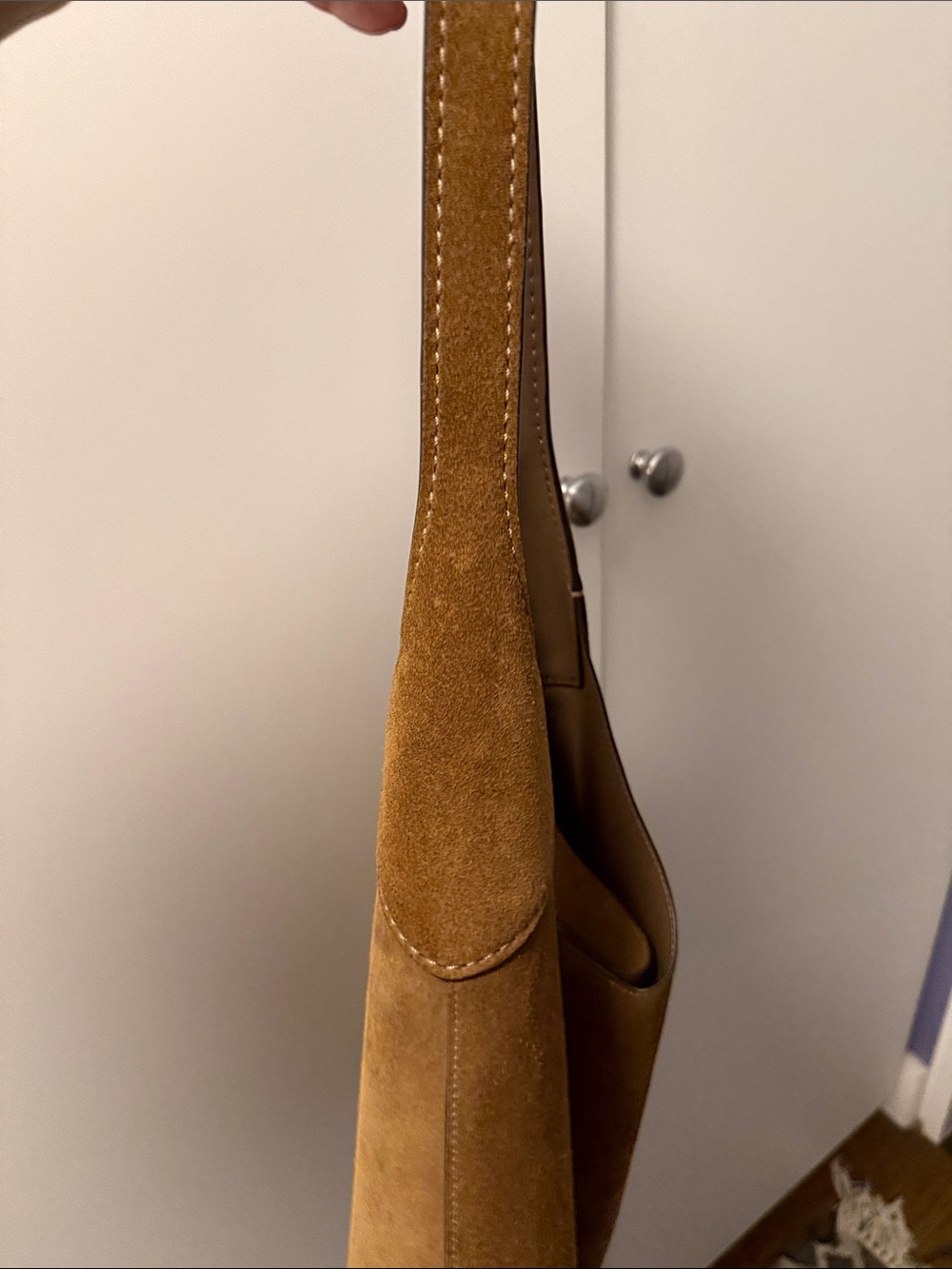 Coach Brooklyn Suede Shoulder Bag 39 in Cedar/Brass - Picture 9 of 10